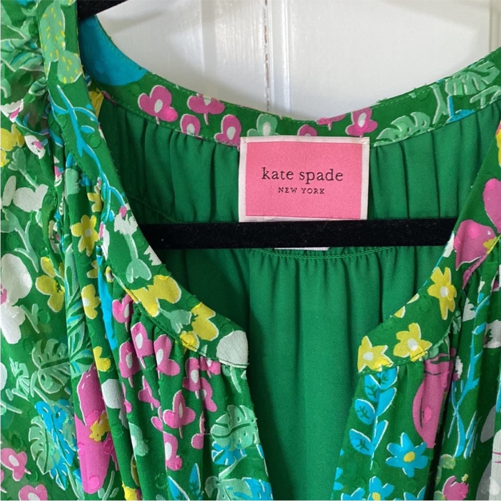 Kate Spade Vibrant Green Floral Maxi Dress - Picture 5 of 8